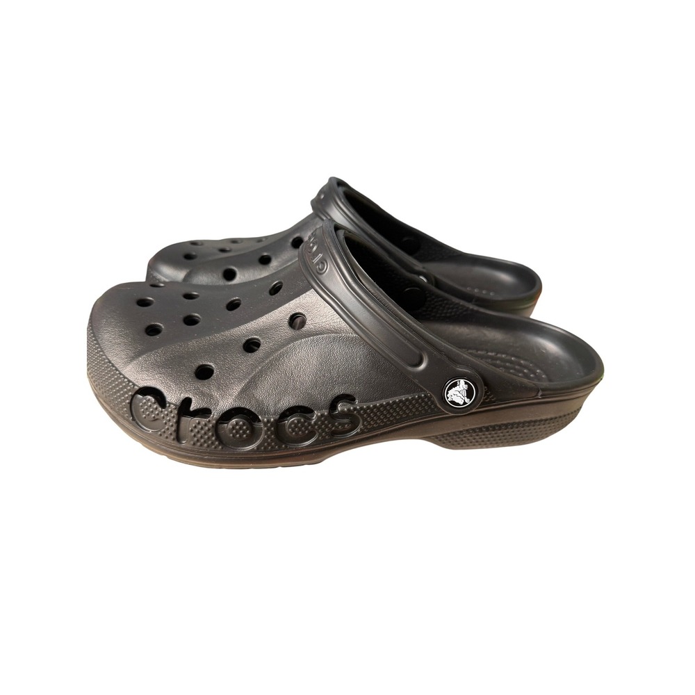Crocs Baya Clogs Black Unisex Mens 8 Womens 10 Comfort Shoes 10126-001 NEW